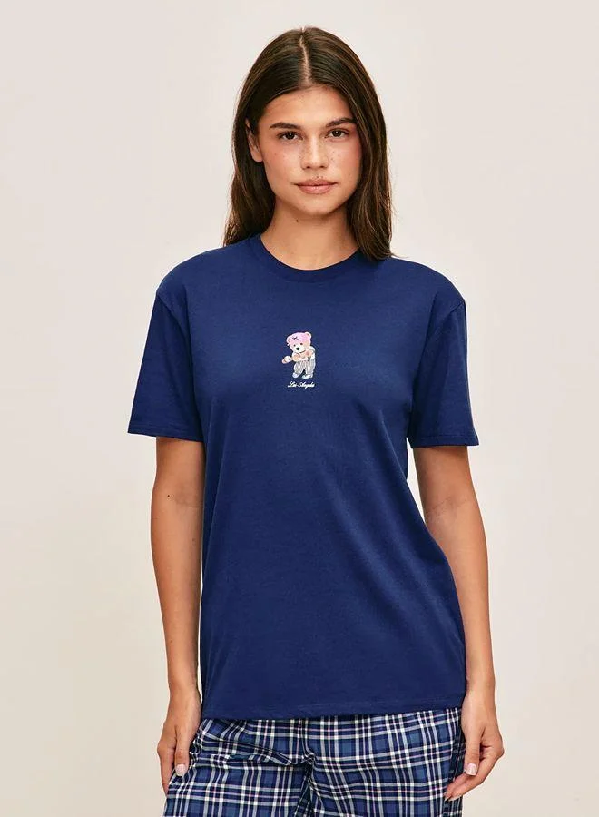 Undiz Light jersey T-shirt printed with bear Los Angeles