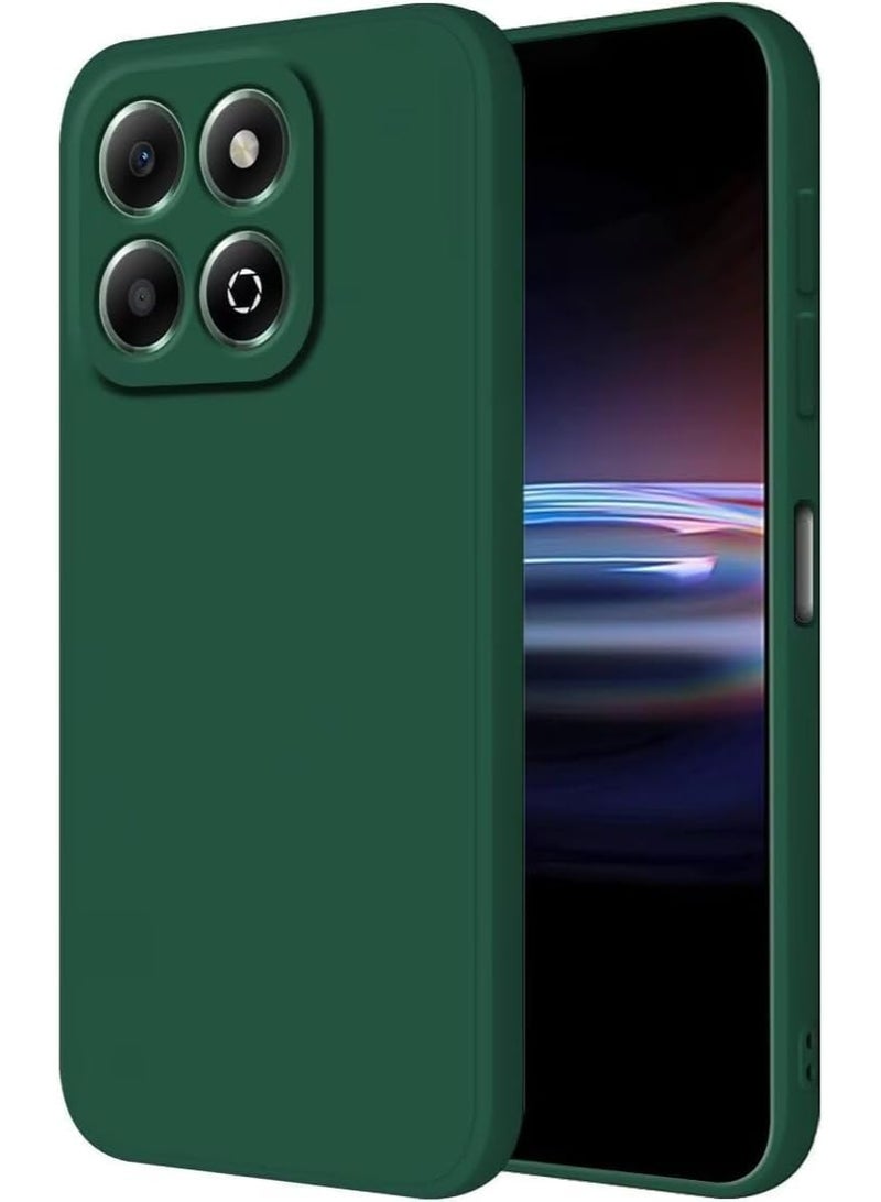 Lion Store case for Honor 200 Smart/Honor X7C phone protective case (6.8 inches) liquid silicone TPU scratch-resistant case, ultra-soft silicone cover (green) - Image 1