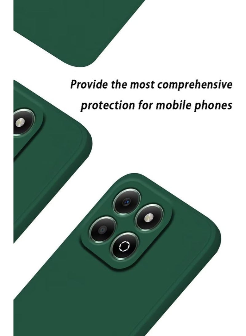 Lion Store case for Honor 200 Smart/Honor X7C phone protective case (6.8 inches) liquid silicone TPU scratch-resistant case, ultra-soft silicone cover (green) - Image 2
