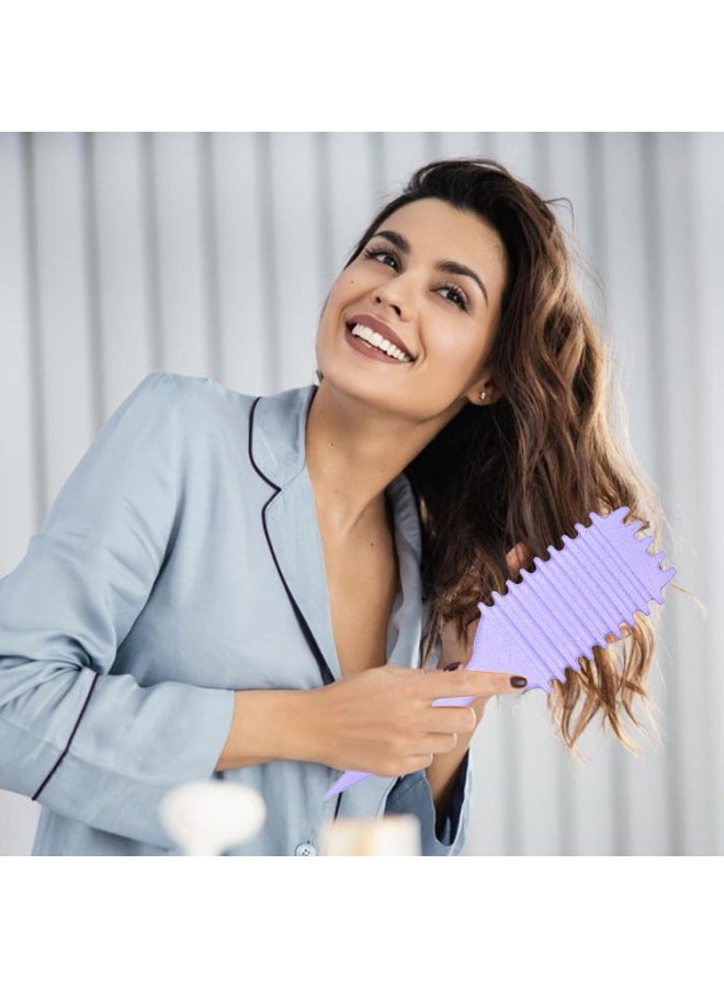 Curl Defining Brush, 1 PCS Curly Hair Brush, Brush for Curly Hair, for Combing and Shaping Men's and Women's Curls to Reduce Pulling,Purple. - Image 4