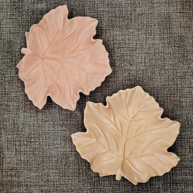 japleed Textured Tray Silicone Molds, Maple Leaf Tray Resin Concrete Molds, Leaf Jewelry Tray Candle Holder Container molds, Epoxy Resin Casting Clay Molds for Storage Craft Making  Decoration - Image 2