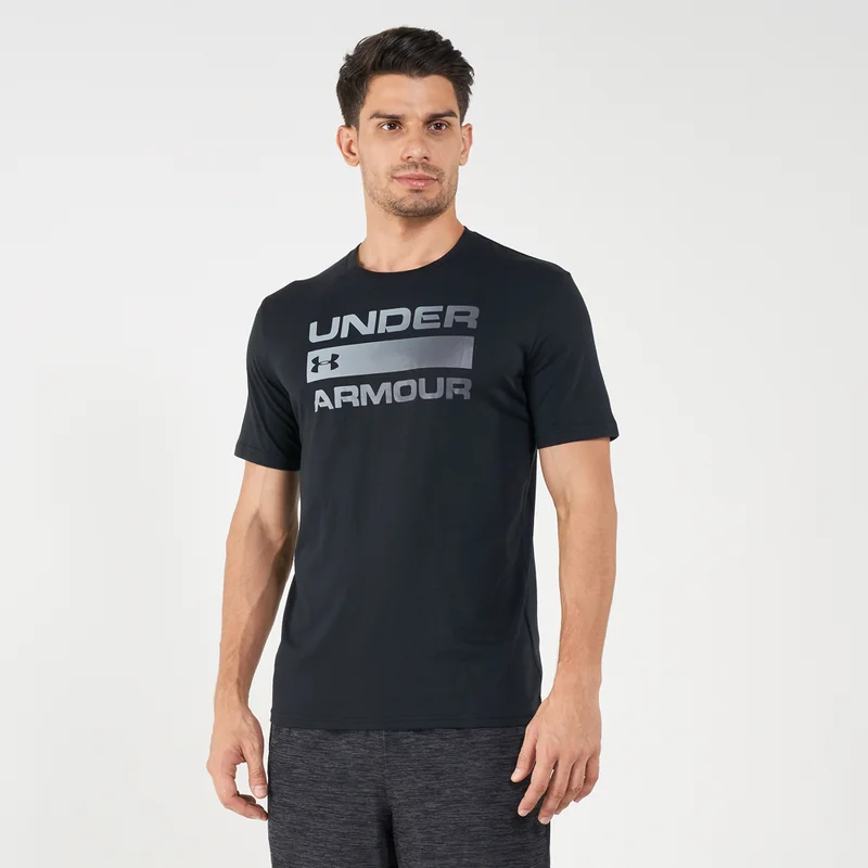 اندر ارمر تيشيرت تيم إشيو وردمارك جرافيك للرجال