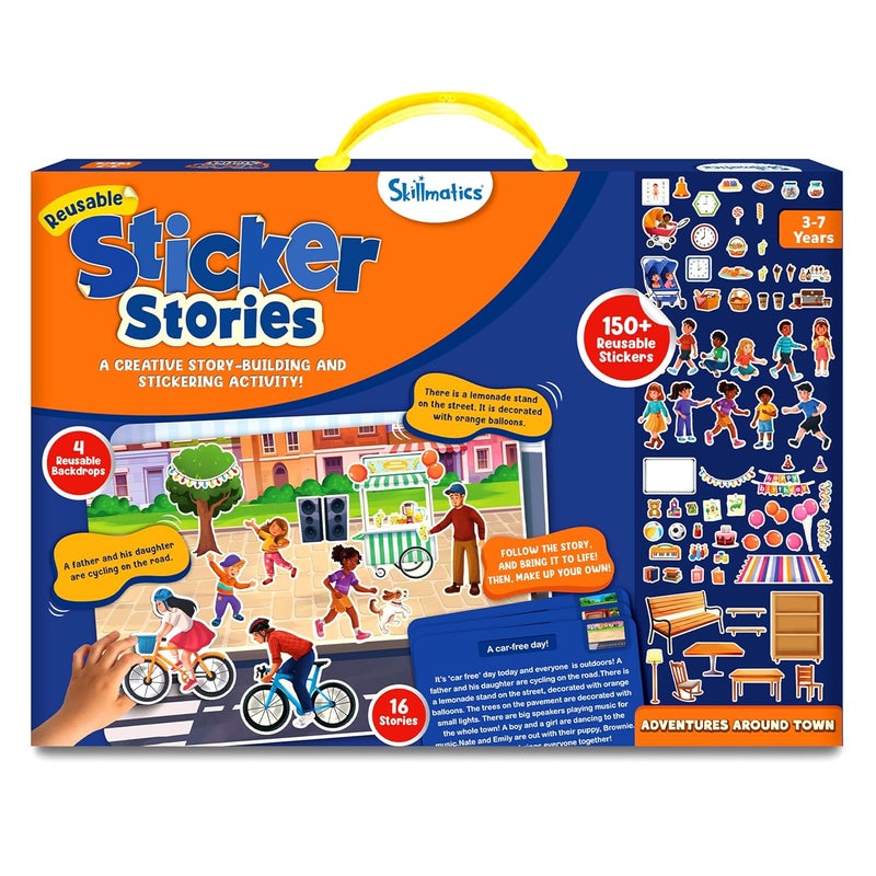 Skillmatics Activity Kit - Creative Storytelling & Skill Building with 150+ Reusable Stickers, Educational, Mess-Free Fun, Preschool & Kindergarten Toy, Gifts for Kids Ages 3, 4, 5, 6, 7 - Image 1