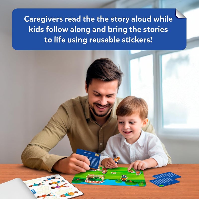 Skillmatics Activity Kit - Creative Storytelling & Skill Building with 150+ Reusable Stickers, Educational, Mess-Free Fun, Preschool & Kindergarten Toy, Gifts for Kids Ages 3, 4, 5, 6, 7 - Image 4