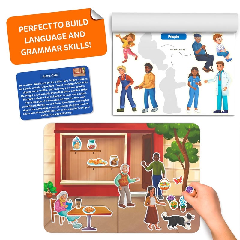 Skillmatics Activity Kit - Creative Storytelling & Skill Building with 150+ Reusable Stickers, Educational, Mess-Free Fun, Preschool & Kindergarten Toy, Gifts for Kids Ages 3, 4, 5, 6, 7 - Image 5