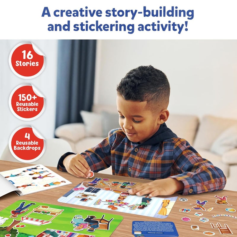 Skillmatics Activity Kit - Creative Storytelling & Skill Building with 150+ Reusable Stickers, Educational, Mess-Free Fun, Preschool & Kindergarten Toy, Gifts for Kids Ages 3, 4, 5, 6, 7 - Image 2