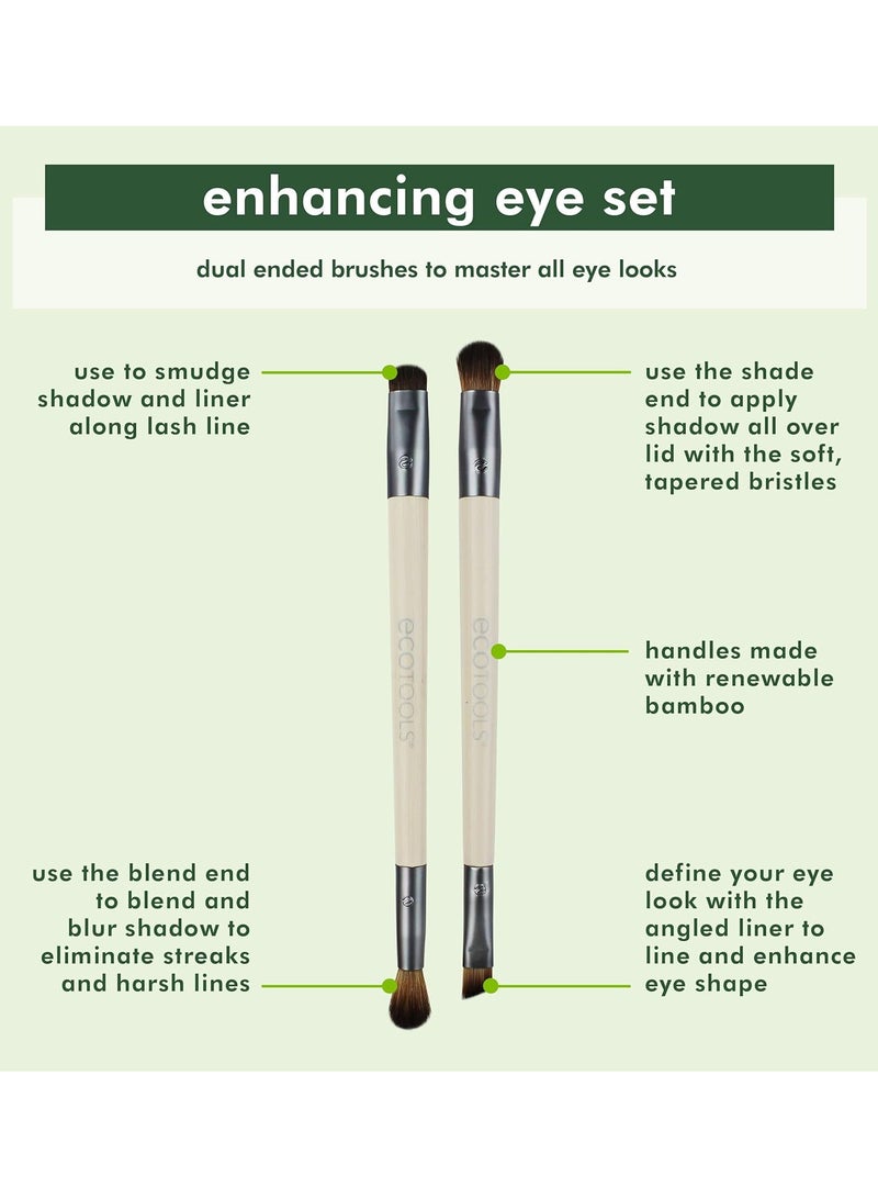 Ecotools Eye Enhancing Duo Brush Set - Image 2
