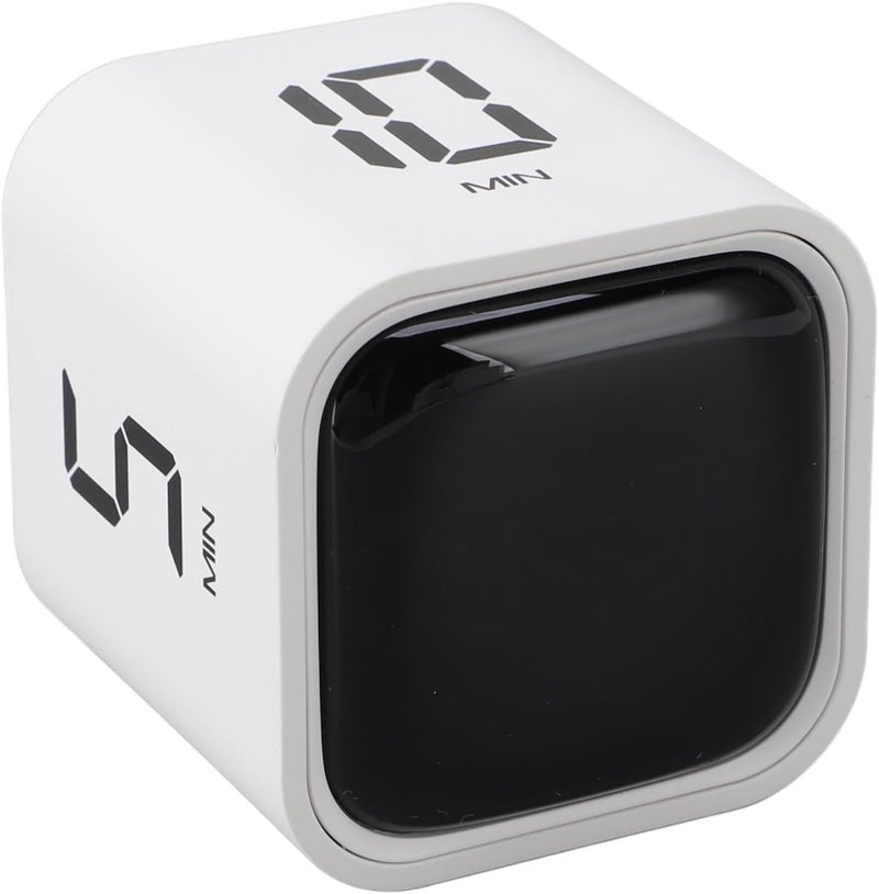 Digital Cube Timer, Timer 2 Modes Time Management Adjustable Volume for Study for Cooking (White) - Image 3
