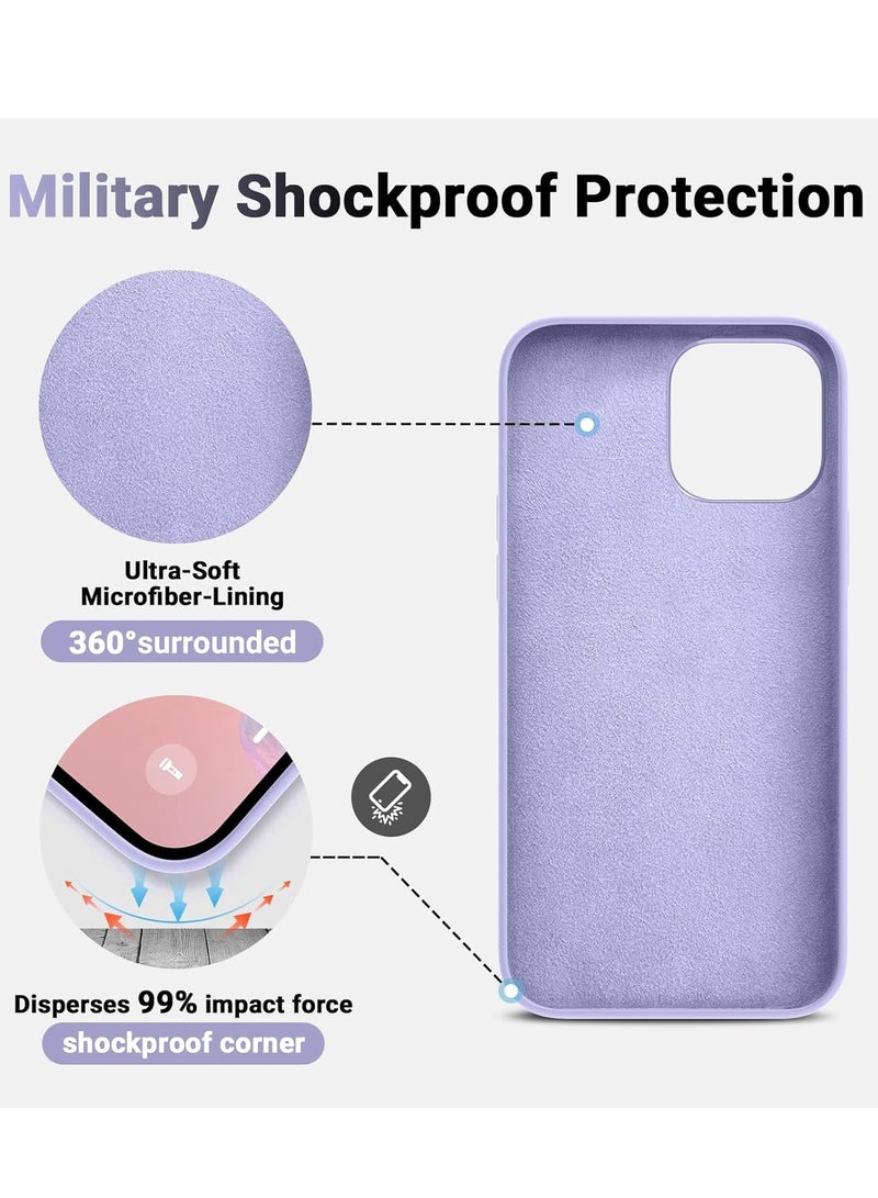 ELTRAZONE [3 in 1] for iPhone 15 Plus Case with 9H Tempered Glass Screen Protector, Premium Liquid Silicone Shockproof Protective Case,Slim Phone Cover for iPhone 15 Plus (2023) (iphone 15 Plus, Purple) - Image 3