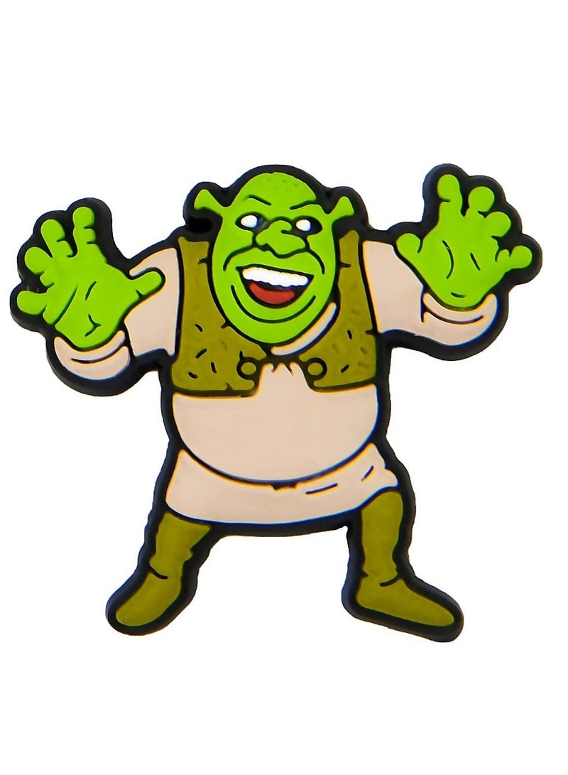 EXCEFORE Shoe Charms for Crocs Jibbitz, 12 PCS Cute Croc Charms, Distinctive Cool Croc Accessories, Plastic Nurse Shoes Decorations for Adults Women Men Gifts Party Favor Birthday, Green - Image 4