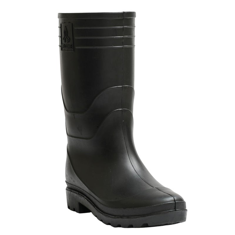 Hillson Welcome Gumboot | Waterproof, Anti-Skid, Comfortable Sole, Black & Yellow, Protection against Oil, Acid, Chemicals | Size 07 INDIA/UK - Image 4