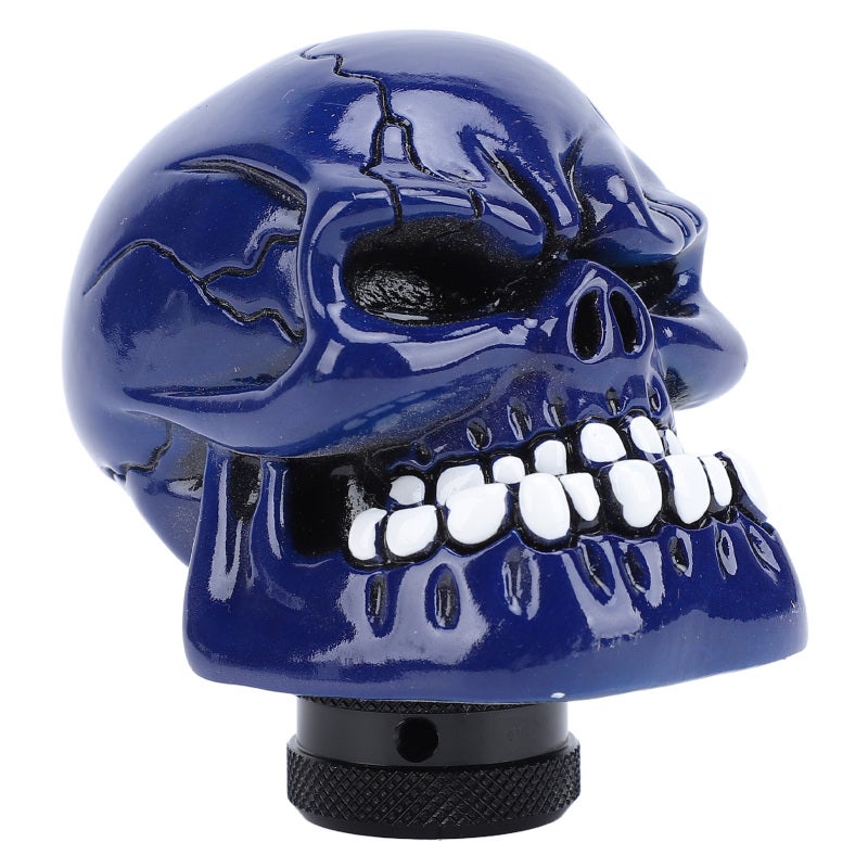 Skull Shift Knob 15mm Universal Resin Shifter Knob With 3 Adapters - Cool Skull Design Gear Shift Lever Knob for Manual Automatic Transmission Cars - Image 2