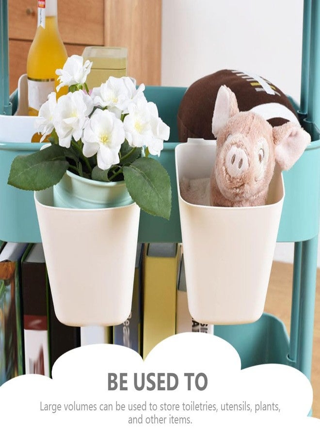 PRETYZOOM 3pcs portable Home Basket car cup Accessories hanging basket home field Trolley Storage shampoo rack storage Small hanging penholder heart bowls for food Toiletries - Image 2