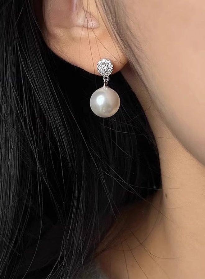 DUNISO Women's Pearl Dangle Earrings, Hypoallergeni Dangle Earrings Studs ,ashionable Lightweight Hypoallergenic Stud Earring for Women Girls Jewelry Gift - Image 5