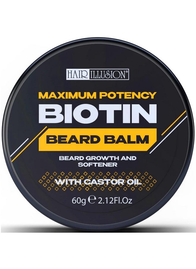 hair illusion - Maximum Potency Biotin Beard Balm For Beard Growth And Softening - Image 1