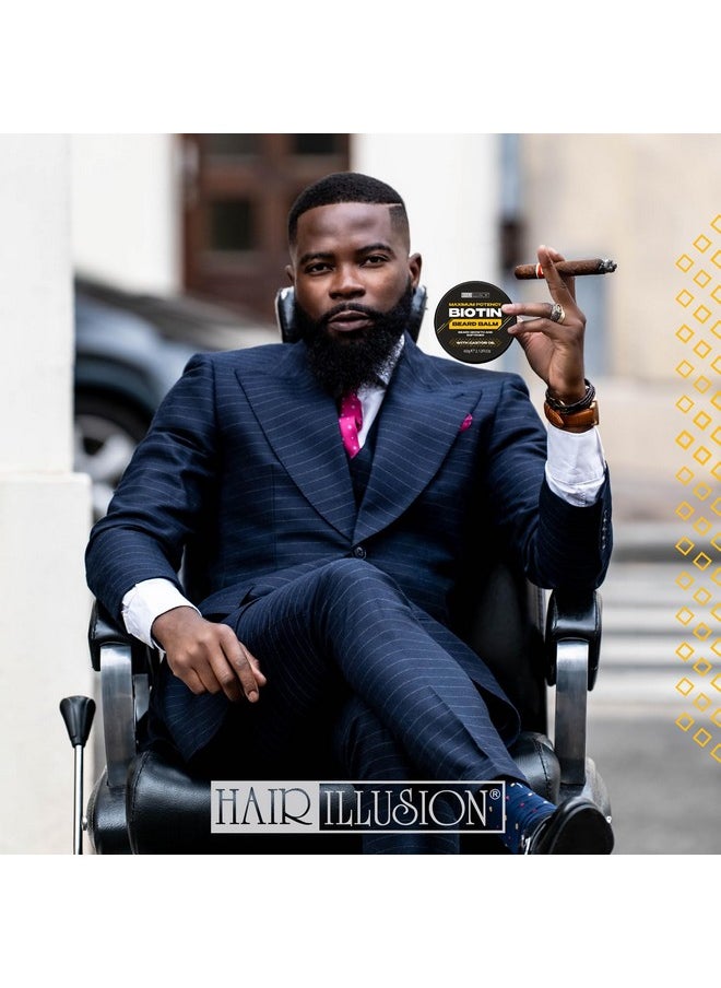 hair illusion - Maximum Potency Biotin Beard Balm For Beard Growth And Softening - Image 1