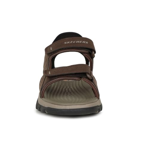 SKECHERS صندل سكيشرز للرجال Tresmen-Reece ذو حزامين مفتوح من الأمام، بني، 13 - Image 5
