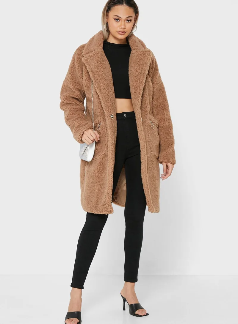 Missguided Tall Zip Patch Pocket Jacket