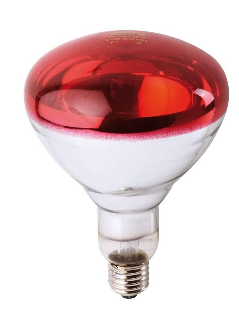 RACO RACO Incandescent BR125 Reflector 230-250V Infrared Heat Lamp Bulb Light Bulb E27 Made in Korea 250W  - Image 1