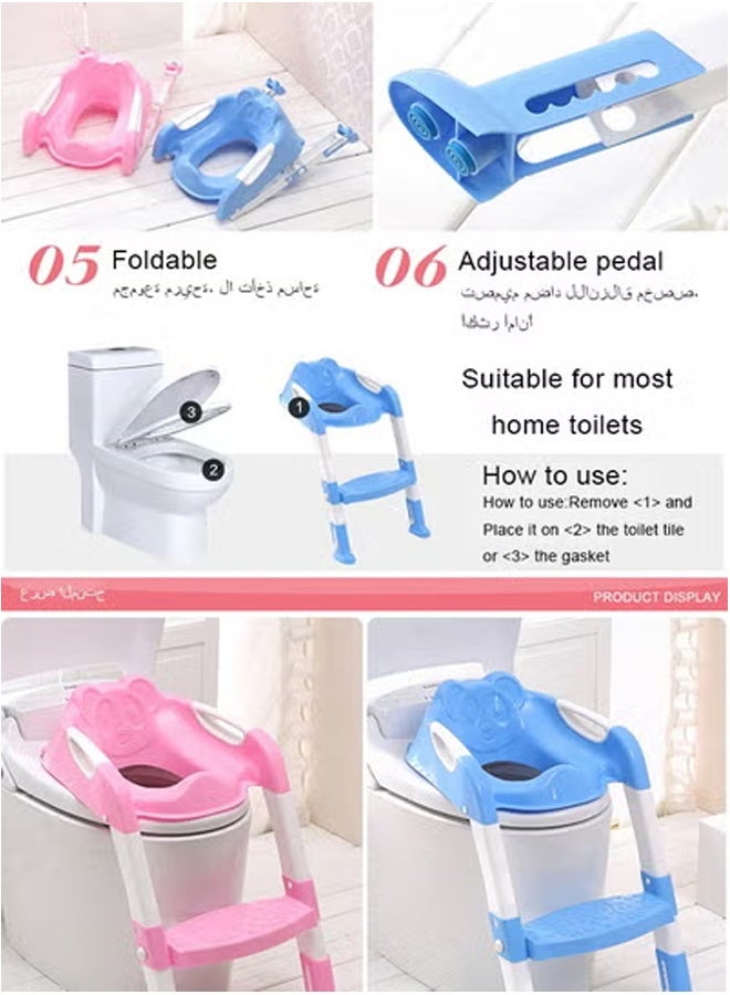 لو.بيبي.في  كرسي تدريب محمول قابل للطي على استخدام المرحاض للأطفال - Image 4