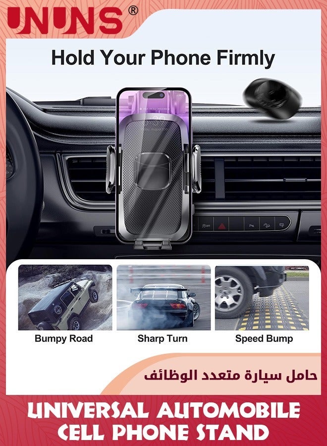 يو إن يو إن أس Car Phone Holder Mount,Ultra-Durable Cell For Car, Universal Mount Dashboard Windshield Vent Compatible With iPhone 15 14 13 12 11, Samsung, Bumpy Roads Friendly - Image 5
