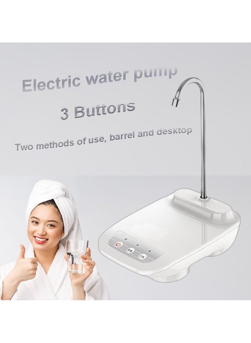 Electric Water Bottle Pump, USB Charging Automatic Drinking Water Dispenser, 30 Days Battery Life, Portable Water Bottle Switch for Universal 1-5 Gallon Bottle, for Home, Office, Travel - Image 5
