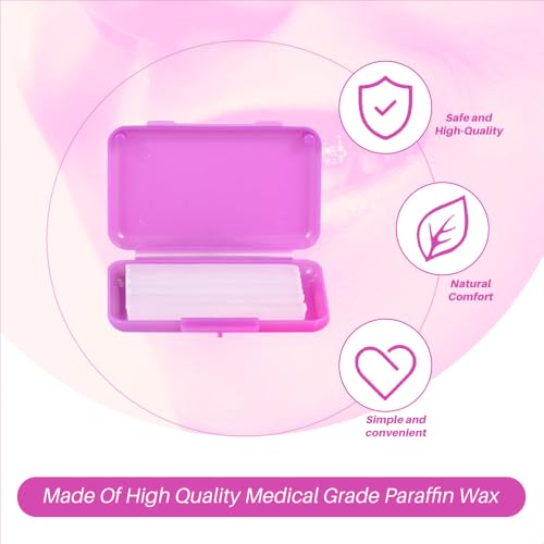 Dentosmile (Strawberry Flavored) Orthodontic Wax For Braces/Patient Relief Wax Dental Wax For Braces Support Wax To Relieve Irritation And Pain - 5 Strips Per Box (1) - Image 5