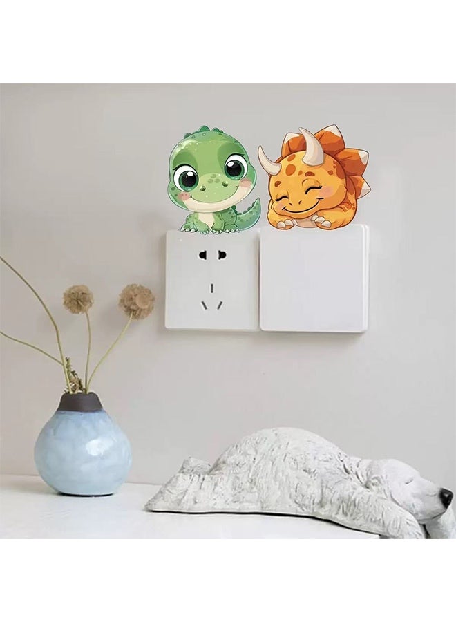 Cartoon Dinosaur Switch Wall Sticker, Removable PVC Socket Outlet Decal, Kids Bedroom Nursery Wall Art Home Decor, Ramadan Room Decoration - Image 5