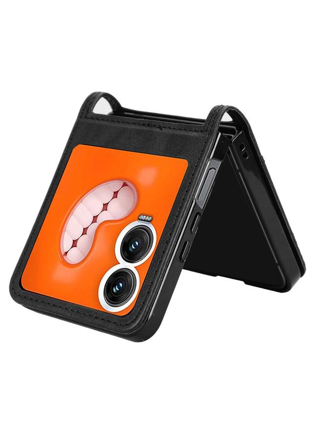 S-TOP Case For Infinix Zero Flip Retro Texture Leather Phone Case - Image 5