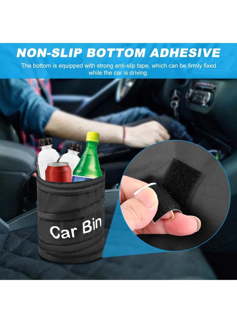 حاوية قمامة سيارة قابلة للطي - حاوية قمامة سيارة محمولة مقاومة للماء، حقيبة قمامة متعددة الوظائف لتعليقها على مسند الرأس، ملحقات داخلية للسيارة - Image 4