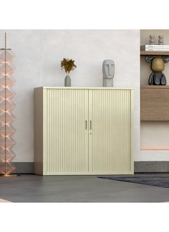 RIGID Steel OEM Low Height Tambour Door Cupboard Grey 90x90x40cm  - Image 1