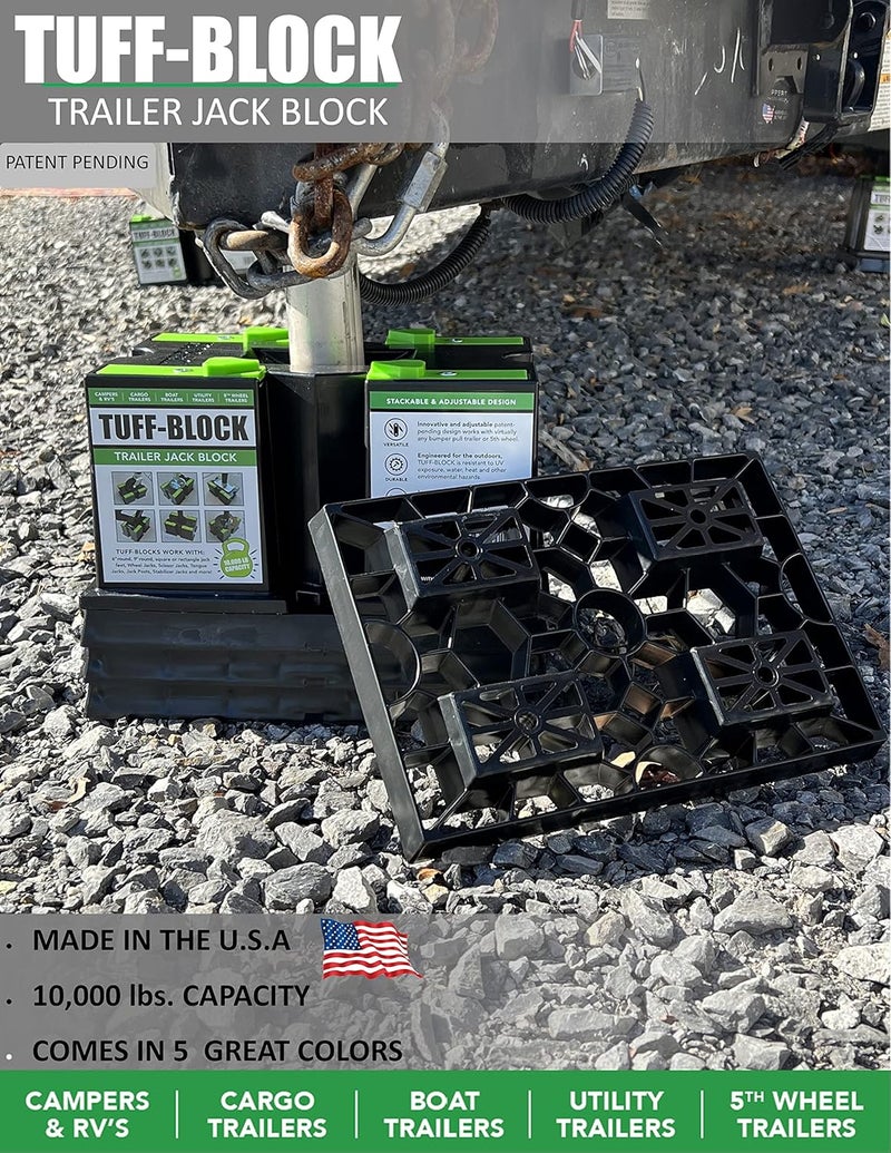 Dock N Stow TUFF-Block with 4 XL Pads Combo – RV Leveling Blocks for Camper and Trailer Stabilization - Image 5