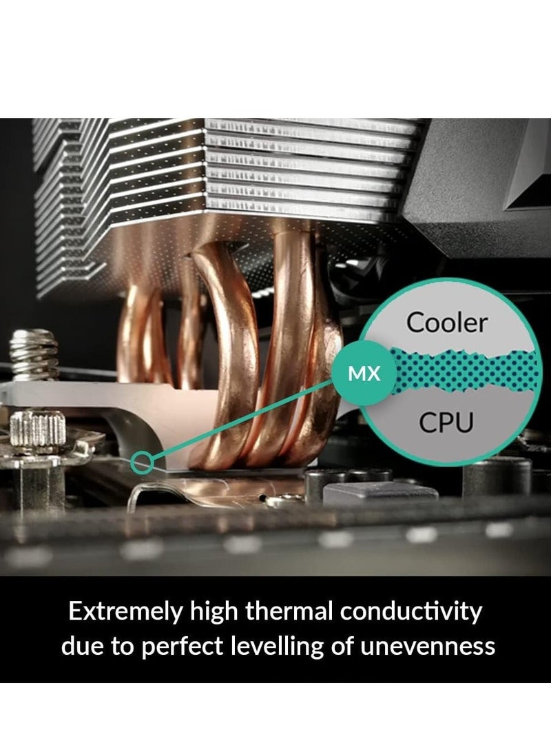 Arctic MX-4 (incl. Spatula, 4 g)  Thermal Paste for Computer CPU, GPU - PC, PS4, XBOX, Heat Conductive Silicon-based Thermal Pastes, Thermal Compound High Thermal Conductivity, long durability, safe application, non-conductive - Image 3