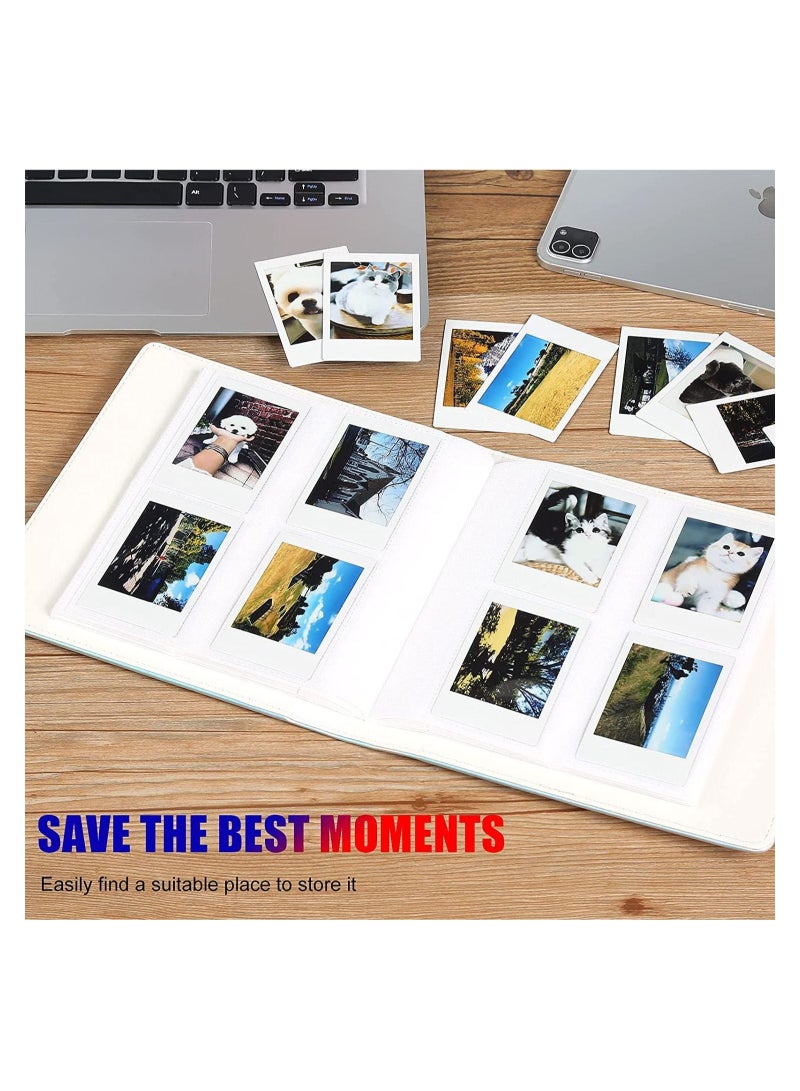 Captaintech 256 Pockets Photo Album for Fujifilm Instax Mini LiPlay 11 90 70 50S 26 25 9 8+ 8 7S Instant Camera for Link SP 1 Printer for Polaroid Snap SnapTouch PIC 300 Z2300 Mint Zip Printer Magic Silver - Image 2