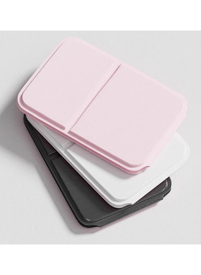 NAME Pocket Mirror, Portable Folding Compact Makeup Mirror for Quick Touch-ups on the Go (White) - Image 2