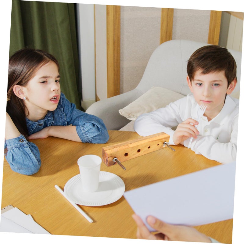 Solid Wood Laboratory Punching Splint Stoppers Construction Teaching Instrument Educational - Image 4