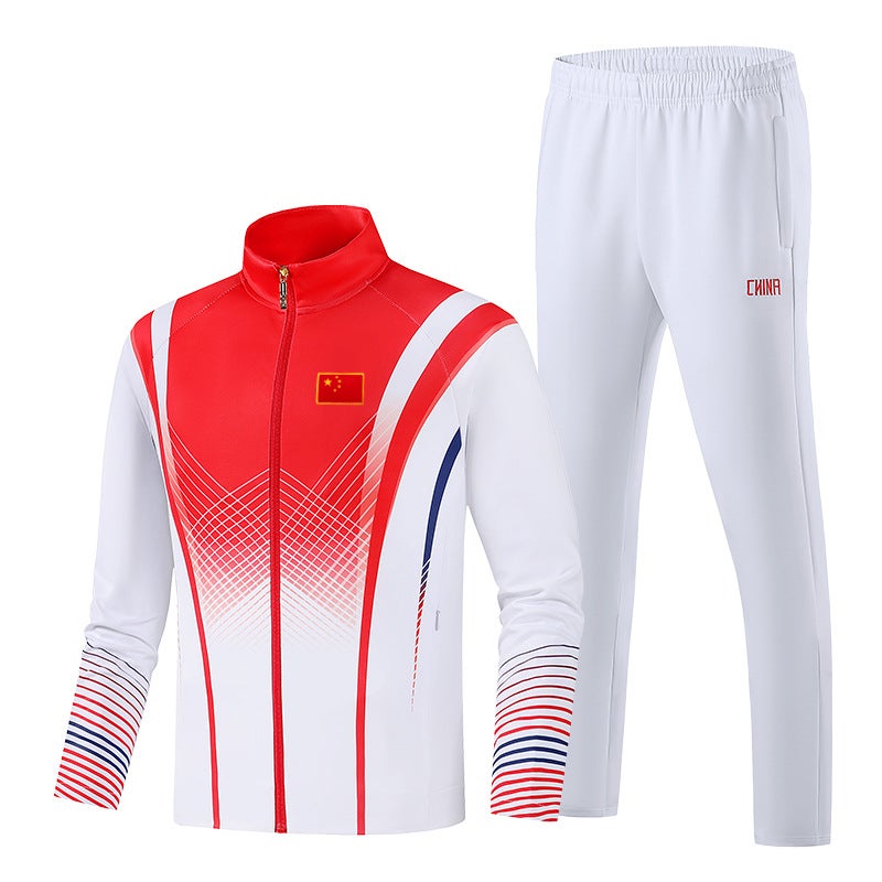 Chinese Team Sportswear Suit Men'S And Women'S Sports Students' Training Clothes Martial Arts Coaching Clothes Coat Sports Appearance - Image 4
