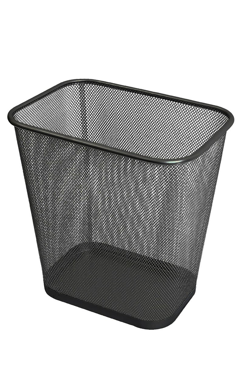 YBM HOME Ybmhome Steel Mesh Rectangular Open Top Waste Basket Bin Trash Can for Office Home 8x12x12 Inches 1103s 1 Black 