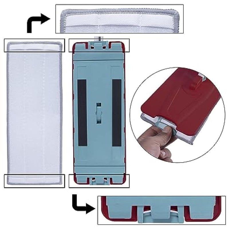 UPKARANWALE Microfiber Cloth for Kitchen Kitchen Cleaning Cloth Kitchen Cloth dusting Cloth mop Refills for Floor Cleaning Micro Fiber Cloth for Cleaning Set of 4 Pcs 38 CM X 12 CM - Image 3