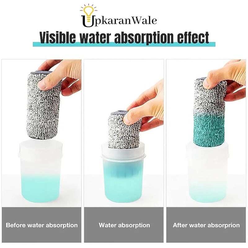 UPKARANWALE Microfiber Cloth for Kitchen Kitchen Cleaning Cloth Kitchen Cloth dusting Cloth mop Refills for Floor Cleaning Micro Fiber Cloth for Cleaning Set of 4 Pcs 38 CM X 12 CM - Image 5