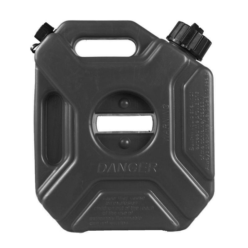 Fuel Tank: 1.3 Gallon Black High-Density Engineered Plastic Tank - Anti-Static Anti-Leak Theft-Proof Portable Gasoline Container for Outdoor Vehicle Refueling & Storage - Image 1