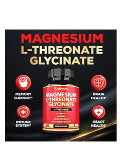 Satoomi Magnesium L-Threonate and Glycinate - Plus Ashwagandha, L-Theanine, Lions Mane Vitamin D3 and More - Supports Brain Health & Memory - 60 Count  - Image 2