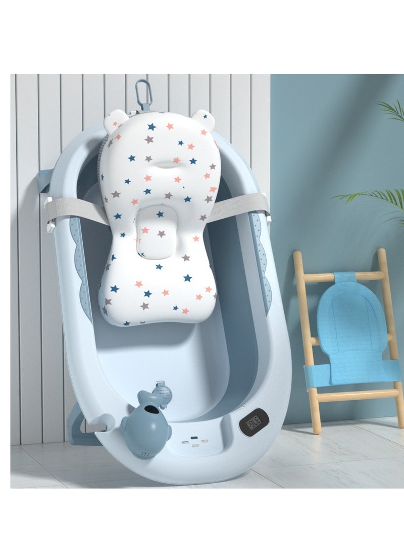 OLUDENIZ Foldable Baby Bathtub with Temperature Sensor – Portable & Non-Slip for 0-9 Years - Image 1