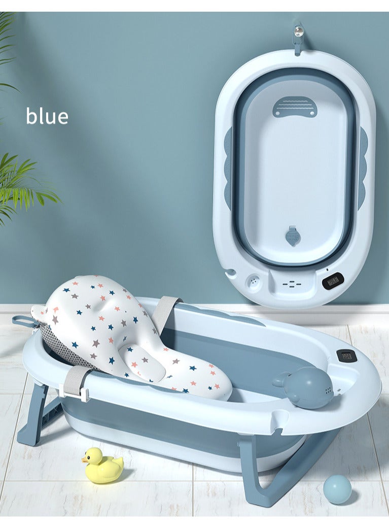 OLUDENIZ Foldable Baby Bathtub with Temperature Sensor – Portable & Non-Slip for 0-9 Years - Image 4