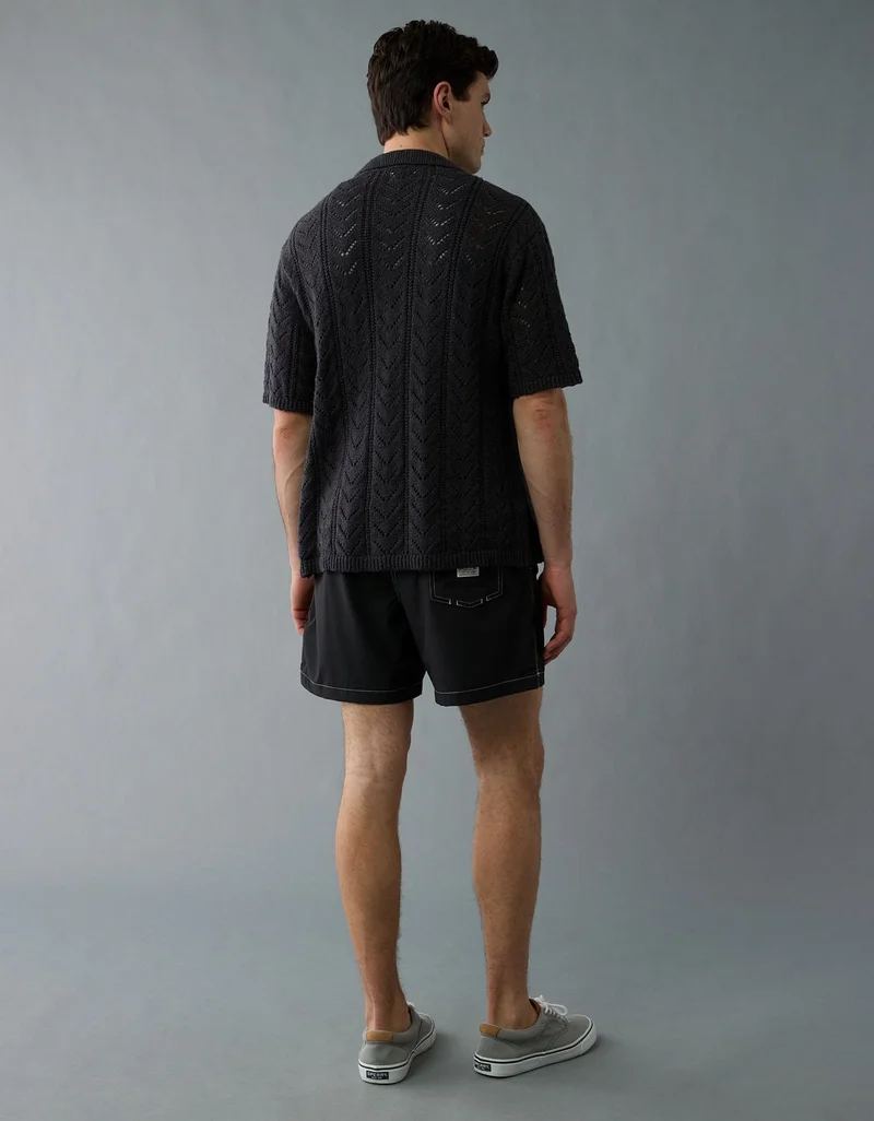 امريكان ايجل سروال سباحة كتاني بمقاس 5 بوصة