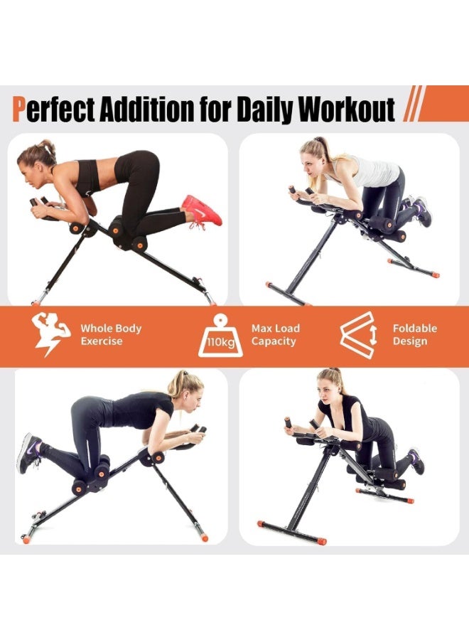 سبورت كيو جهاز تمرين البطن SportQ®️ – جهاز شد البطن والخصر مع 4 مستويات مقاومة وشاشة LCD – قابل للطي وتوفير المساحة – مناسب لتمارين كامل الجسم وتقوية الكور – يتحمل حتى 110 كجم - Image 4