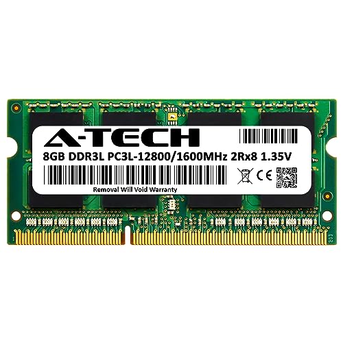 A-Tech 8GB RAM Replacement for CT102464BF160B | DDR3/DDR3L 1600MHz PC3L-12800 (PC3-12800) CL11 SODIMM 2Rx8 1.35V Non-ECC SO-DIMM 204-Pin Laptop, Notebook Memory Module - Image 2
