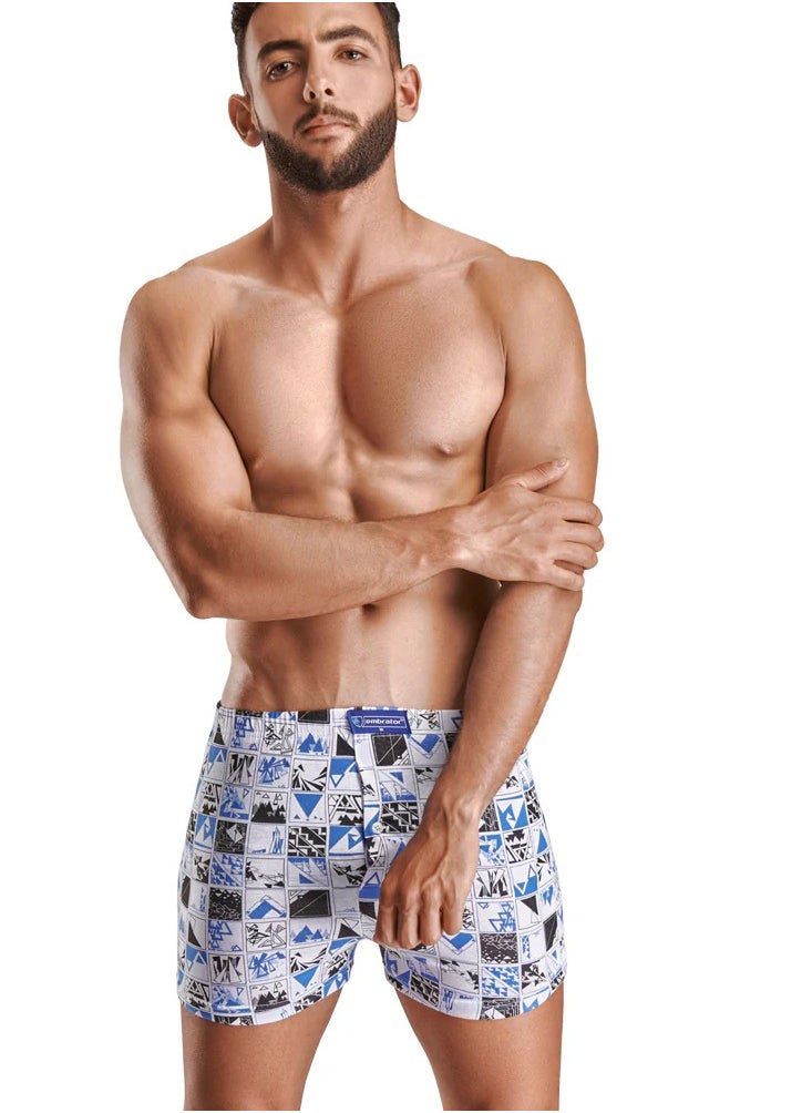 embrator Pack of 3 Printed Cotton 100% Boxer for Men  - Image 2