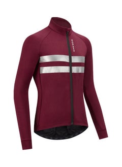 NIBEMINENT Men Cycling Jersey Set Long Sleeve Thermal Fleece Winter Bike Jacket and 3D Padded Bib Pants Tights 3XL 35x5x25cm  - Image 3