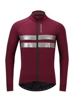 NIBEMINENT Men Cycling Jersey Set Long Sleeve Thermal Fleece Winter Bike Jacket and 3D Padded Bib Pants Tights 3XL 35x5x25cm  - Image 2